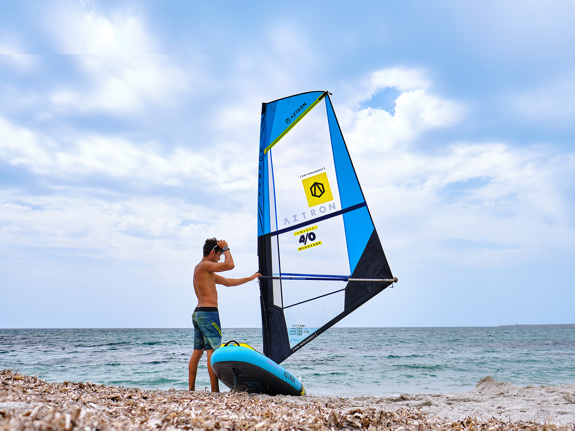Wind sup boards en windsurf zeilen