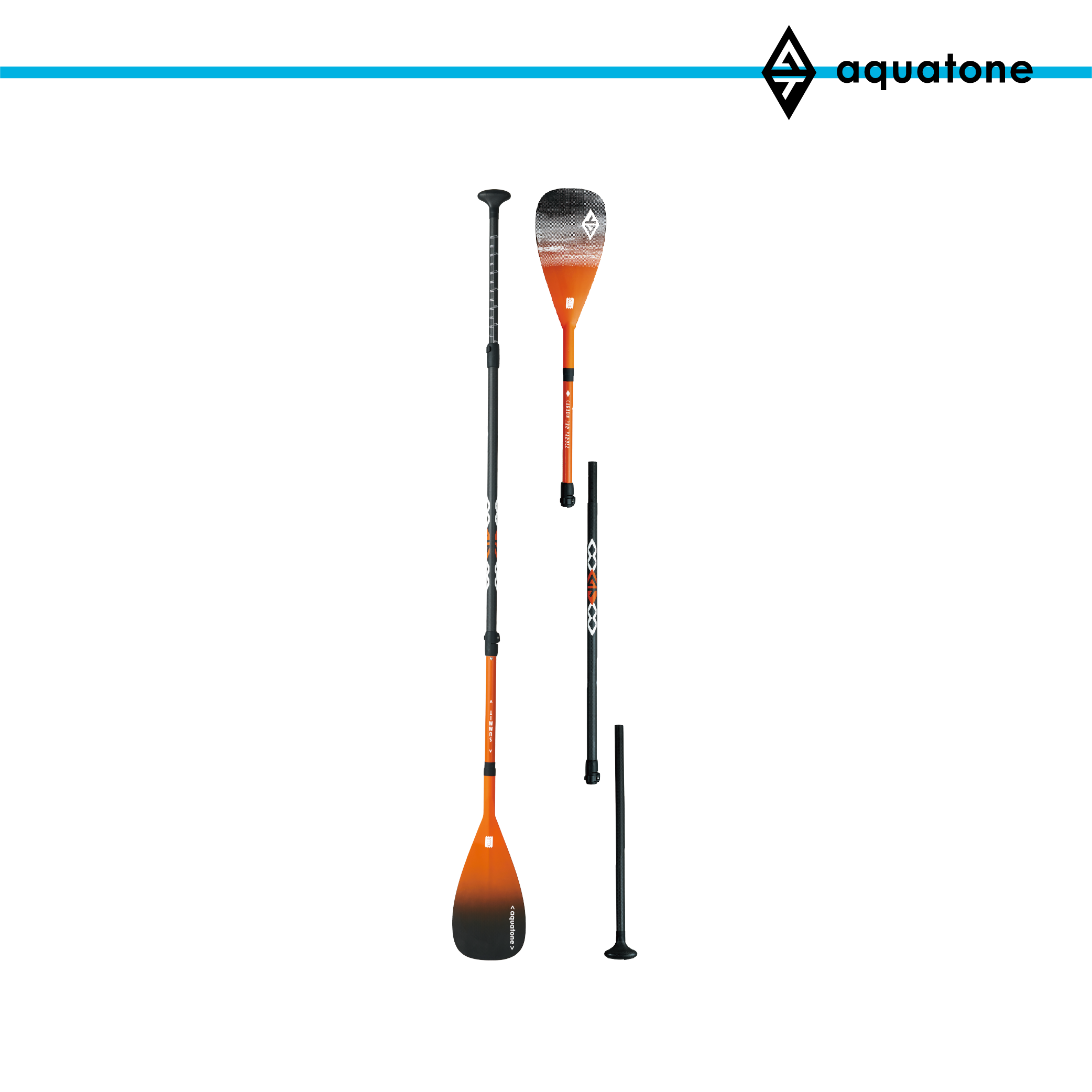Aquatone Summit carbon pro peddel 3-delig