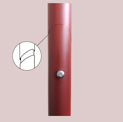 MOAI FIBERGLASS Limited peddel (rood)