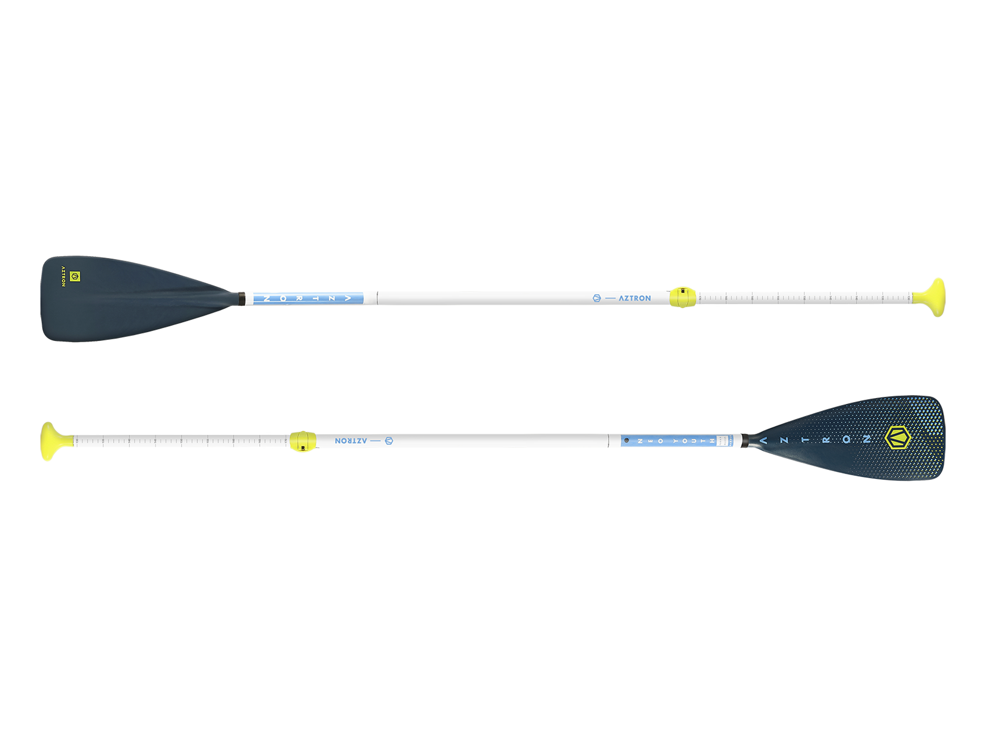 Aztron Neo youth glasvezel peddel 3 delig (kinder peddel)