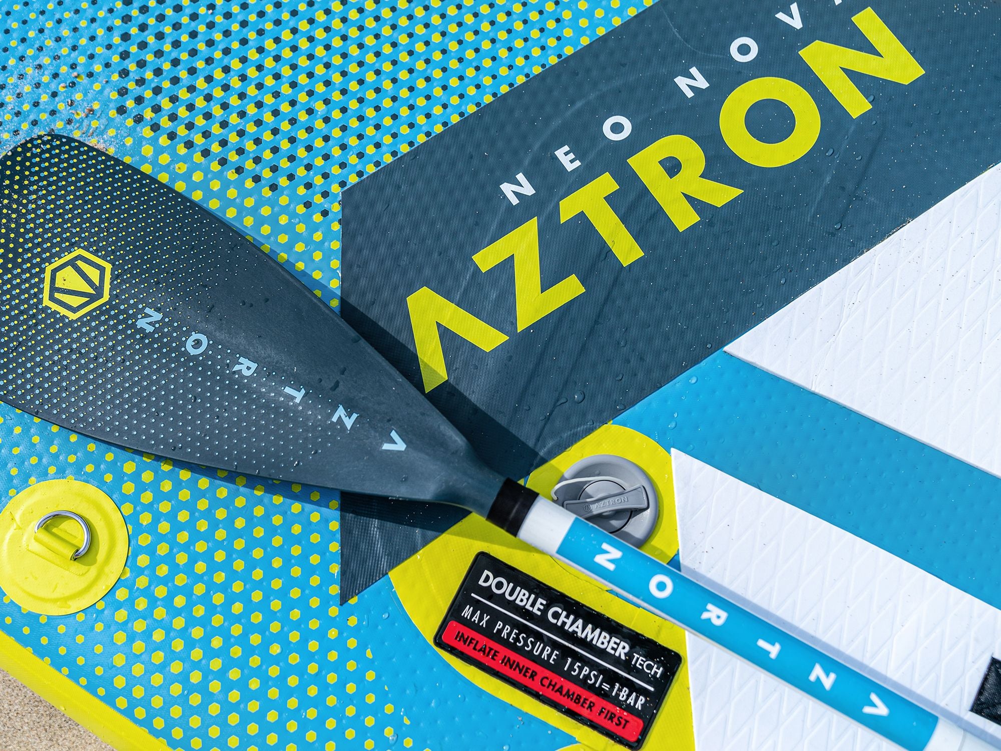 Aztron Neo youth glasvezel peddel 3 delig (kinder peddel)