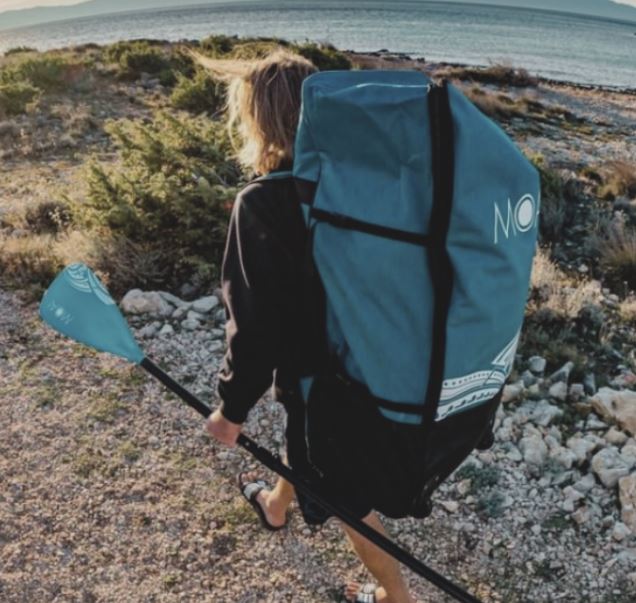 Trolley backpack Moai Blue/Blauw