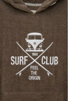Van One Classic Cars Poncho - Surf club - Taupe white - maat L/XL