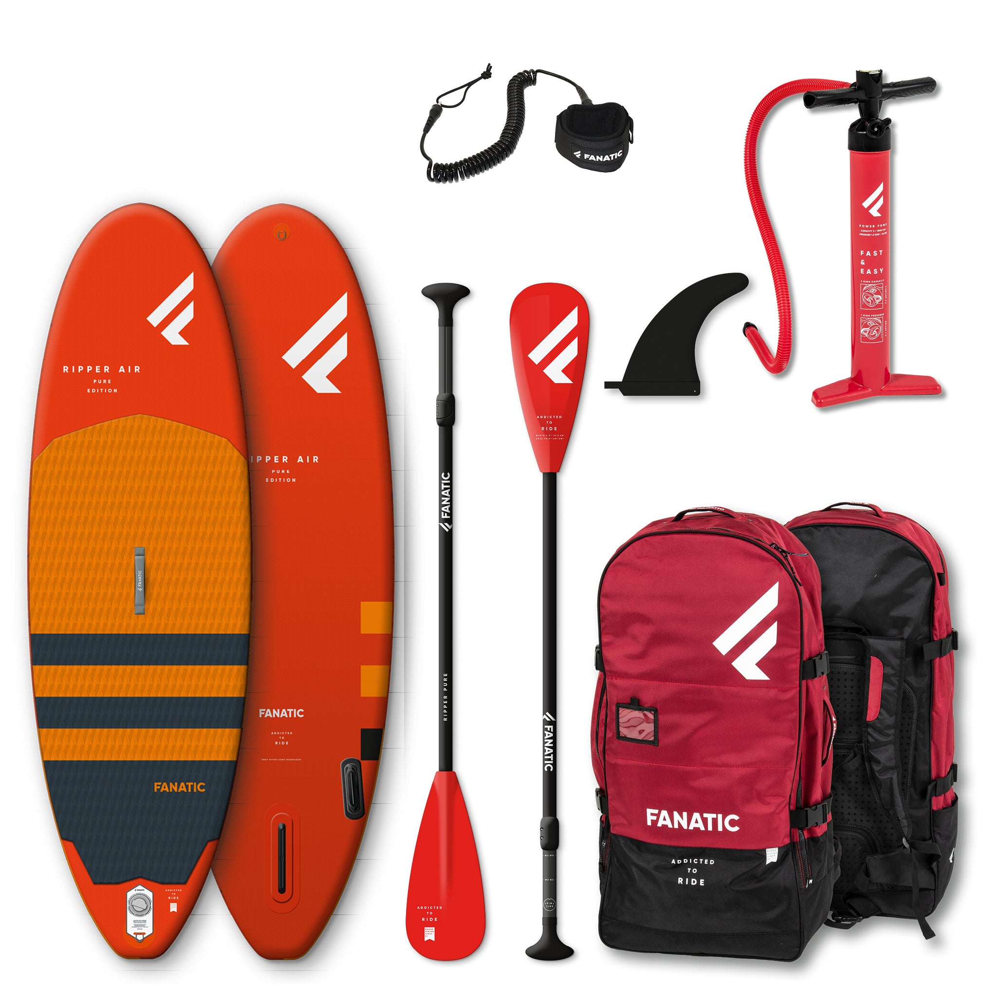 Fanatic Ripper air 7'10'' kids board ( compleet pakket )