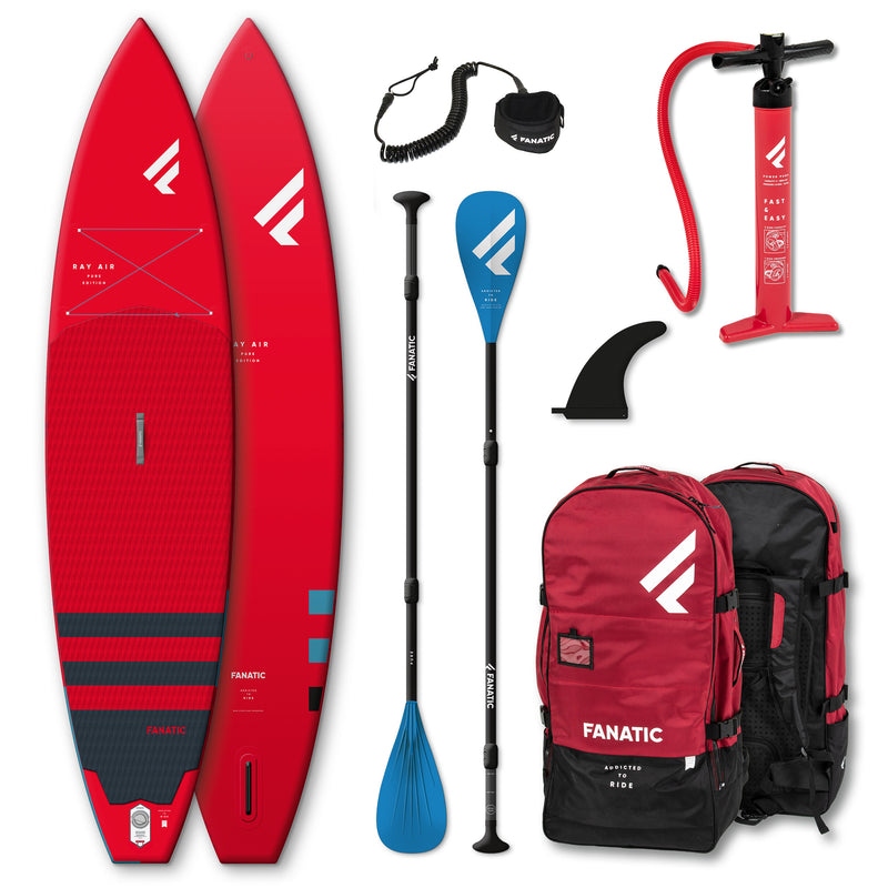 Fanatic Ray Air Red 12'6'' TOURING ( compleet pakket )