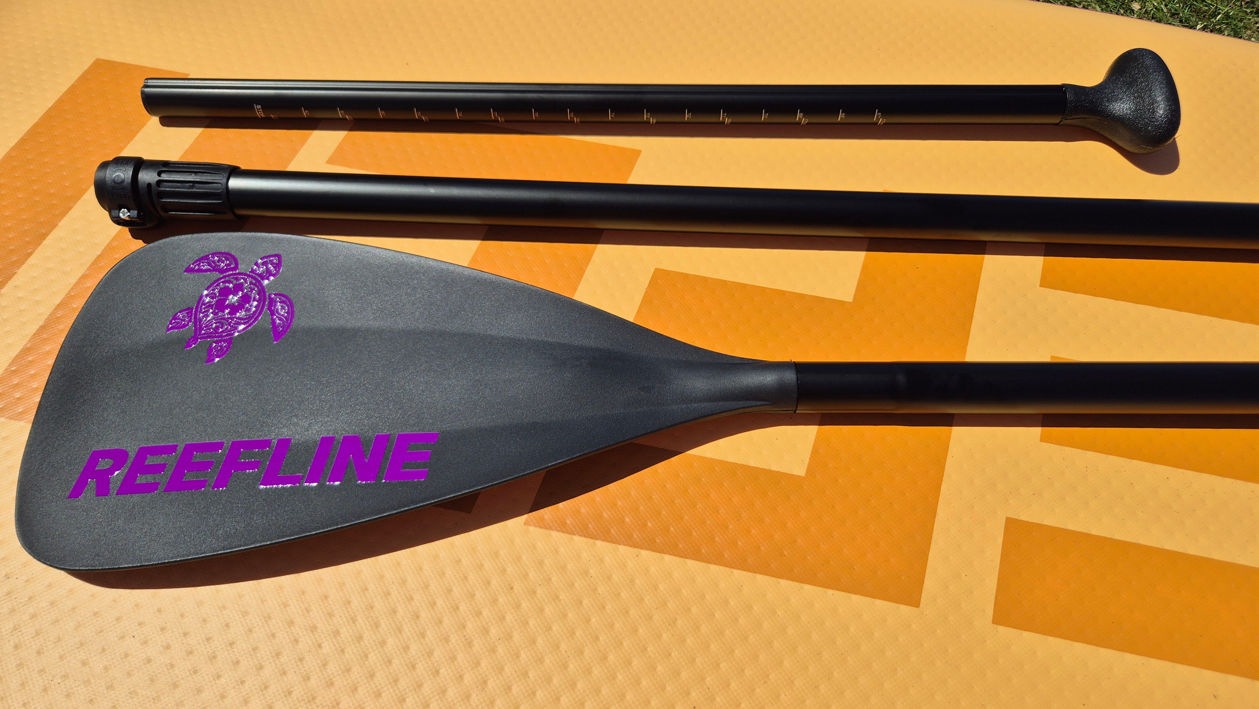 Reefline Turtle aluminium sup peddel Purple edition