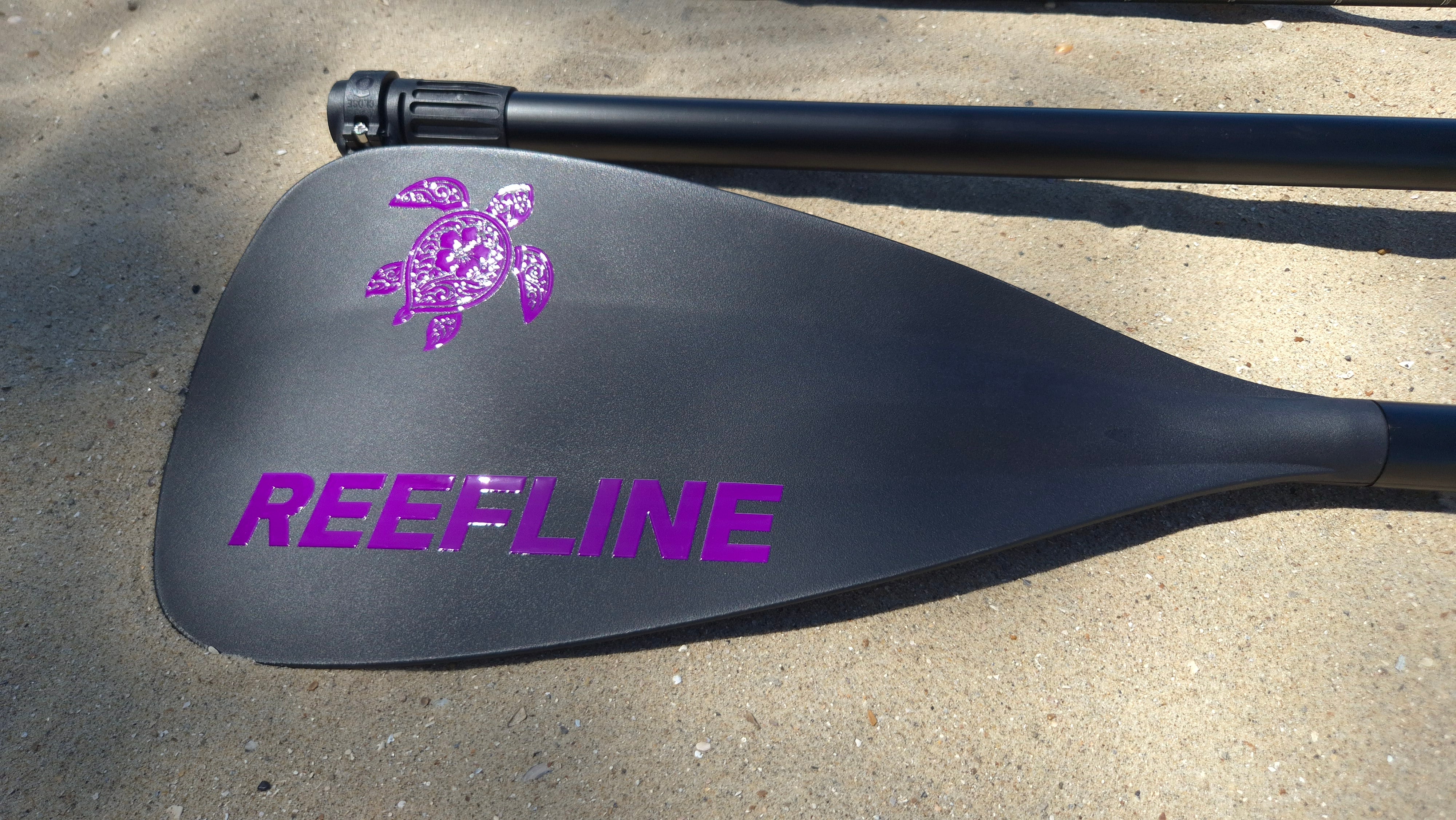 Reefline Turtle aluminium sup peddel Purple edition