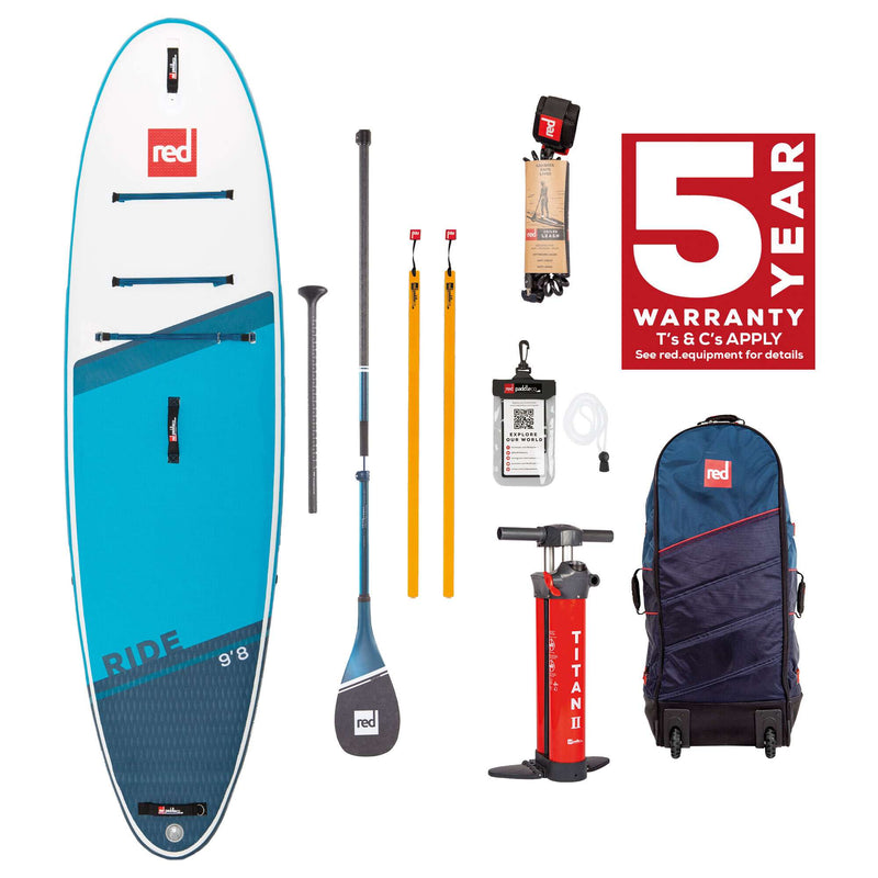 Red Paddle  Sup Package -   9.8 Ride - Cruiser tough paddle & leash