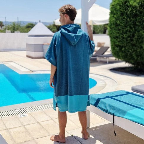 Wave Hawaii poncho Fastlite One L-XL - petrol - aquablauw
