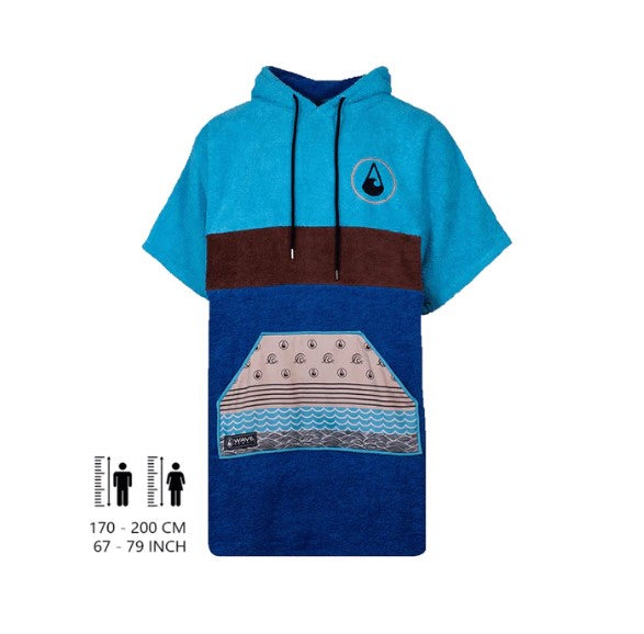 Poncho Wave Hawaii AirLite Blue, Size L