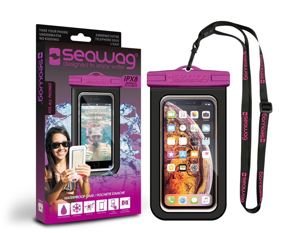 Waterdicht telefoonhoesje Seawag Zwart/paars