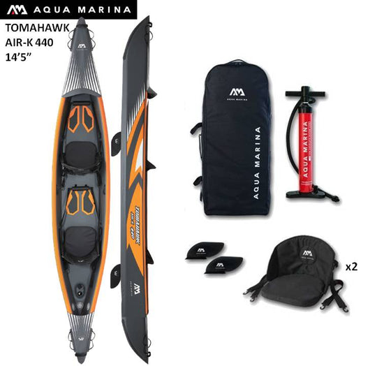Kajak Aqua Marina Tomahawk 14'5"Air-K440 (2 persoons)