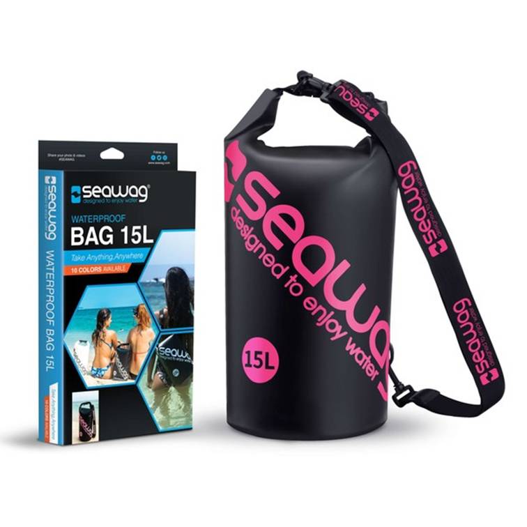 Dry bag Seawag 15Ltr. Black/Pink