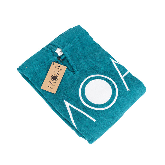 Poncho Moai Petrol
