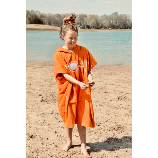 Poncho Moai Kids Oranje