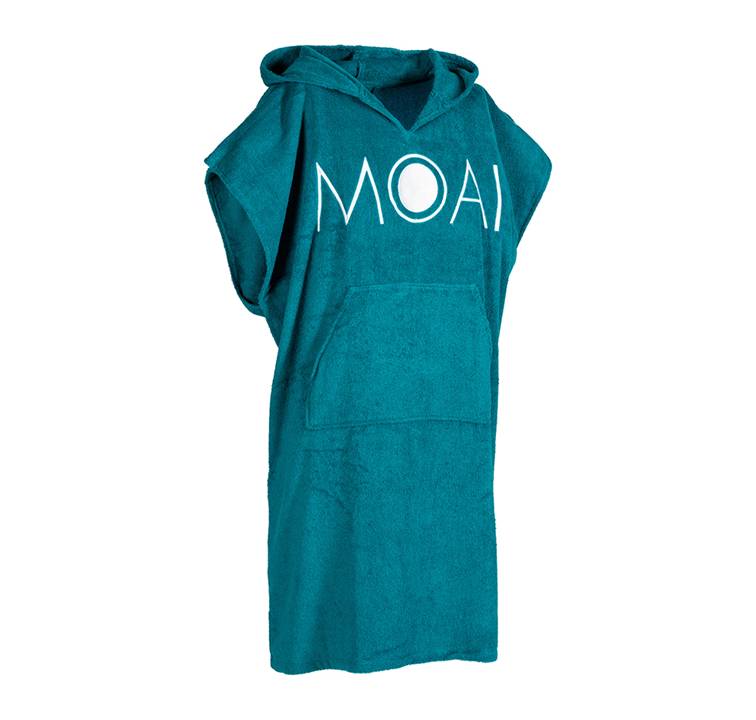 Poncho Moai Petrol