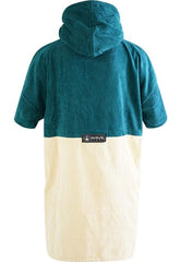 Poncho Wave Hawaii Cotton Velours Petrol, maat M