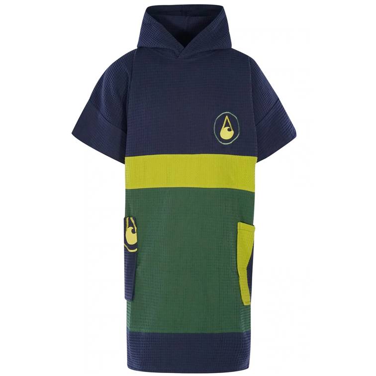 Travel Poncho Wave Hawaii Pampatar, blauw-groen-geel, L-XL