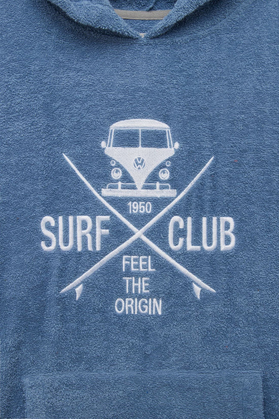 Van One Classic Cars Poncho-Surf club - blauw/wit - Maat L/XL