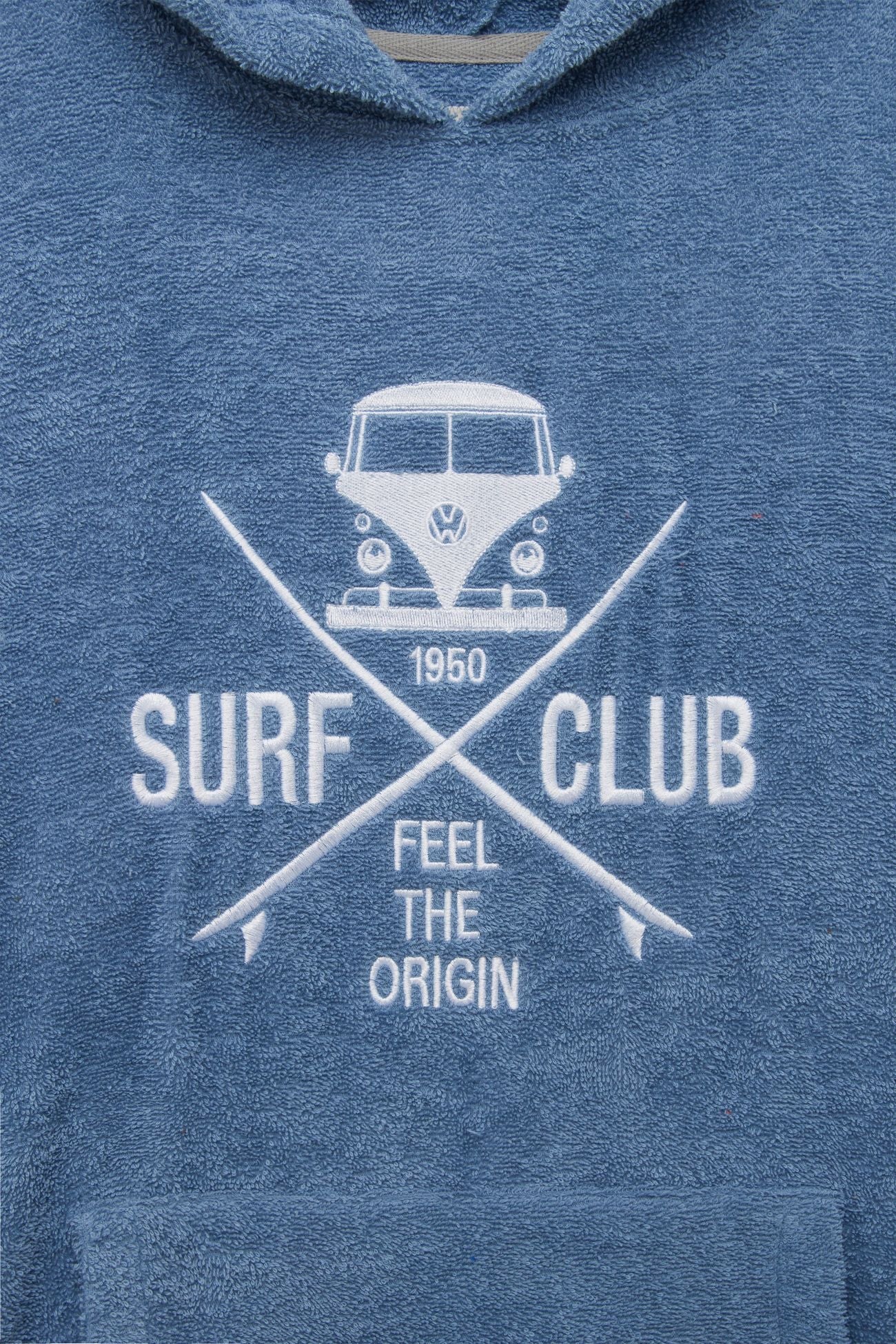 Van One Classic Cars Poncho-Surf club - blauw/wit - Maat L/XL