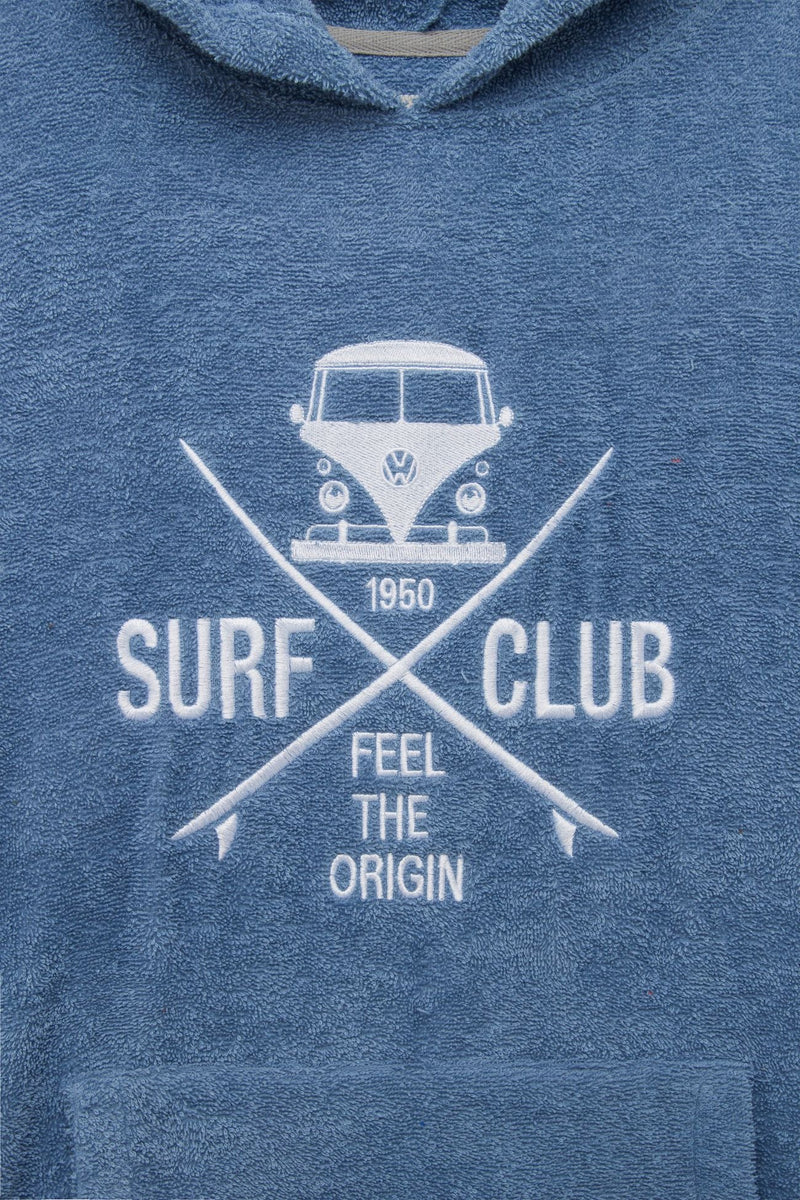 Van One Classic Cars Poncho-Surf club - blauw/wit - Maat L/XL