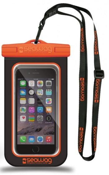 Waterdichte hoes voor Smartphone-Zwart/Oranje -Seawag (universeel)