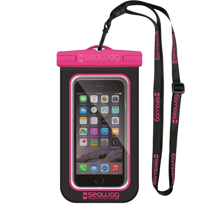 Waterdichte hoes voor Smartphone-Zwart/Roze -Seawag (universeel)