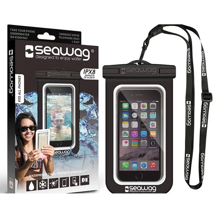 Waterdichte hoes voor Smartphone-Zwart/Wit -Seawag (universeel)