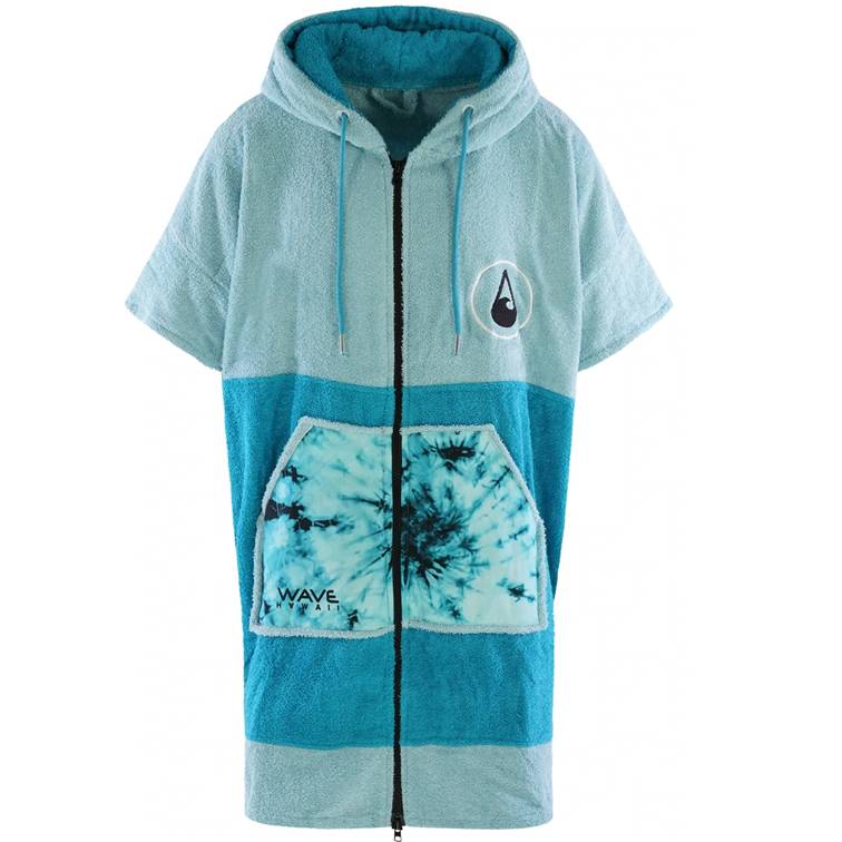 Zip Poncho Wave Hawaii Cotton Flyh, maat M